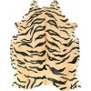 Dekoračná kožušina Tiger, pravá hovädzia koža, 3–4 m², béžovočierna, FK11001311SBT