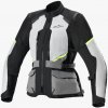 ALPINESTARS bunda STELLA ANDES AIR DRYSTAR dámska svetlo šedá/tmavo šedá/čierna/žltá fluo 2024 - XL