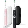 Philips Sonicare ProtectiveClean HX6800/35, 4300 Series, Čierna a Ružová 1+1 Sonická elektrická zubná kefka HX6800/35