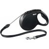Vodítko FLEXI Classic New M lanko 5m/20kg čierna
