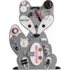 Foxy Family Activity board sivo ružová líška