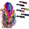 Súprava hrebeňov s farebnou kriedou na vlasy 6 ks