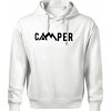 Camper nápis - Oversized mikina pánska Moon - kratšia + širšia - XL ( Biela )