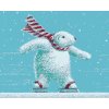 Maľovanie podľa čísel Ľadový medvedík na korčuliach (Sue Ellen Brown), 80x100 cm, vypnuté plátno na rám (5004263)