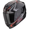 Scorpion EXO-520 EVO AIR TERRA Čierno-strieborno-červená - M