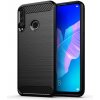 Púzdro Forcell Carbon Huawei P40 Lite E čierne