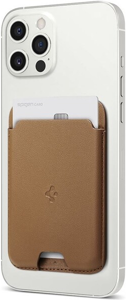 Spigen Wallet Valentinus MagFit MagSafe peňaženka hnedé