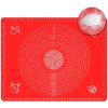 Silikónová podložka na cesto 60x45cm, červená, Kitchen&Home 01212