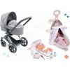 Set kočík s bábikou v dupačkách Cybex Landau 3v1 Priam Corolle a prebaľovací kufrík na kolieskach s taškou