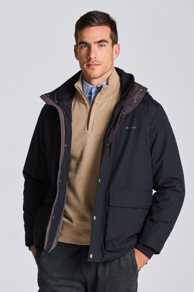 Gant D1. WINTER MIST jacket čierna