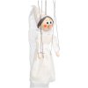 Drevená marioneta Biela pani, 20 cm
