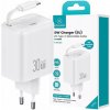 Nabíjačka USAMS 1xUSB-C s navíjacím káblom USB-C PD+QC 30W Gan