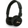 Guess Sluchátka Bluetooth 5.3 Metal Logo Script černá