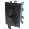 Novaservis Metalia 58 - Batéria pod omietku, pre 3 spotrebiče, s telesom, čierna BOX58051RX,5