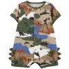 CARTER'S Overal letný krátky rukáv Green Landscape chlapec 3m 1N055110_3M