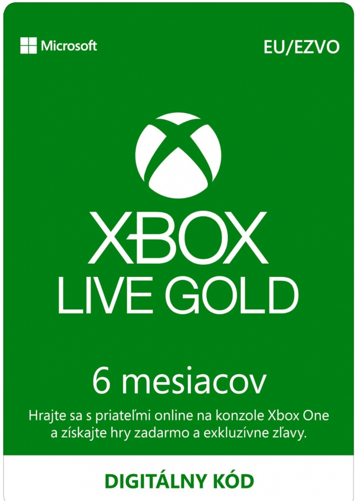 Microsoft Xbox Live Gold členstvo 6 mesiacov od 24,3 € - Heureka.sk