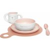 SUAVINEX Jedálenský set HYGGE +6 m - ružová 4 ks