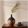 Eglo | Eglo 421416 - Keramická váza SARYKSU 22x16 cm čierna/zlatá | EG421416