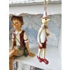 Clayre & Eef Závesná dekoratívne ozdoba Pinocchio - 3 * 3 * 11 cm - Clayre & Eef