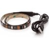 OPTY LED pásik 30cm, USB, 9 LED, prepínač, 20 farieb, samolepiaci 30S