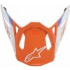 ALPINESTARS šilt pre prilby SUPERTECH S-M8 CONTACT, ALPINESTARS (oranžová/bílá matná)