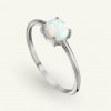 SilveAmo Strieborný prsteň Světlemodré očko - obvod 50 KK2OPB1186-16