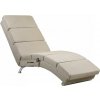 CASARIA Leňoška LONDON s masážnou a vyhrievacou funkciou, 186×55×89cm, béžová