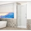 GELCO Sprchové dvere TRINITY CHROME do výklenku 1100 mm, matné sklo, ľavé GT1211ML-CH