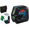 Kombinovaný laser Bosch GCL 2-50 G so 4 batériami (AA), cieľovou tabuľkou pre laser 15215