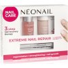 NeoNail Nail Care Set Step 1 Strong Repair regeneračný peeling na nechty a nechtovú kožičku 6,5 ml + Step 2 Intense Repair spevňujúci lak na nechty 7,2 ml + Step 3 72H Nail Repair Serum intenzívne reg