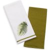 INSPIO Uterák Kuchynské utierky - Palm Leaf 40x60 zelená