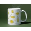 Cuply Keramický hrnček - Žlté mačičky, 330ml