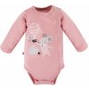 Eevi Body rozopínacie s dlhým rukávom MELLOW ružové - 56