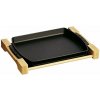 Staub liatinový servírovací podnos s podstavcom 33x23 cm, čierny, 40509-523