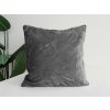 XPOSE® Mikroplyšová obliečka na vankúš - tmavo sivá 50x50 cm, Mikroplyš