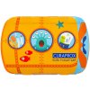 Curaprox Kids travel oranžový 1x zubná kefka 2x medzizubná kefka CPS 1x zubná pasta mäta 6+ 10 ml 1x nálepka darčeková sada