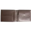 Pánska kožená peňaženka Calvin Klein - CK Concise Trifold 1 5CC + Coin /Hnedá