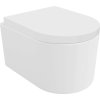 MEXEN/S - Sofia Závesná WC misa Rimless Tornado vrátane sedátka s slow, duroplast, biela lesk 30540200T