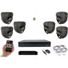 MS AI IP 6 kamerový set so switchom 5 Mpix GDome (6371K6B) (Monitorrs Security)