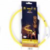 Obojok DUVO+ LED Svietiaci dog žltý nylonový 65 cm