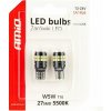 AMIO LED žiarovky 12 V/24 V 5 W W2,1 × 9,5 d CANBUS, číre, 2 ks AM04258