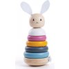 Bigjigs Toys Bigjigs Baby Dřevěná motorická nasazovací věž králíček