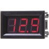 Digitálny voltmeter, červený