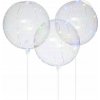 Svietiaci Balón 45 cm LED na palici, 70 cm, 1 ks