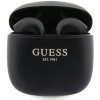 Bluetooth slúchadlá Guess Classic EST Logo TWS + dokovacia stanica - čierna (GUE002955)