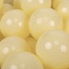 KiddyMoon 700 loptičiek/7cm Detské loptičky Hracie loptičky pre loptu do kúpeľa pre deti Obyčajné plastové loptičky vyrobené v EÚ, pastelovo žlté
