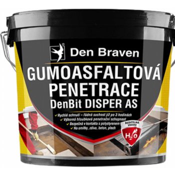 Den Braven Gumoasfaltová penetrácia DenBit DISPER AS Gumoasfaltová penetrácia DenBit DISPER AS, vedro 5 kg, čierna