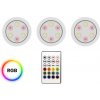 Ecolamp by eLight LED svietidlo Jojo, 1x LED 0,6w 3000-6000k, w, RGB, ovládač, sada 3ks