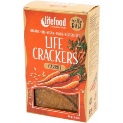 Lifefood Life crackers Mrkvánky Raw Bio 80 g