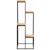 DekorStyle Stojan na kvety Quattro 110 cm čierny